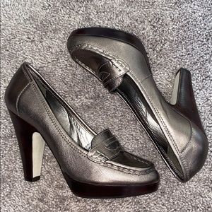 Elegant Silver Women's Heels